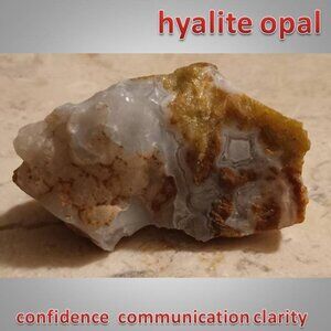 hyalite opal raw crystal stone 03 confidence CLARITY OCTOBER birthstone